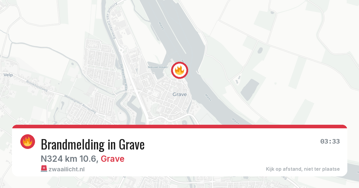 Brandmelding in Grave — 28 jun 2026