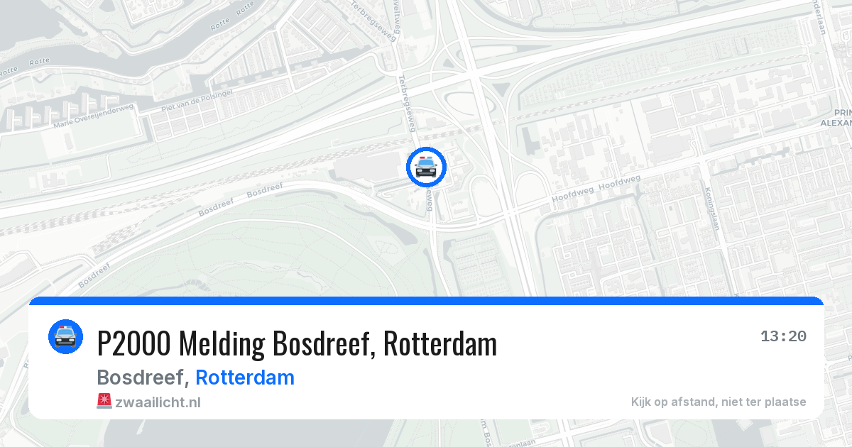 P2000 Melding Bosdreef, Rotterdam — 29 mrt 2026