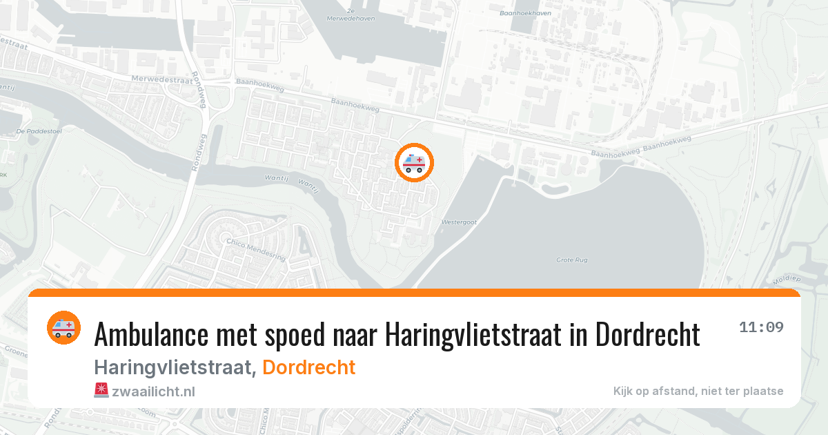 Ambulance met spoed naar Haringvlietstraat in Dordrecht — 22 jan 2026