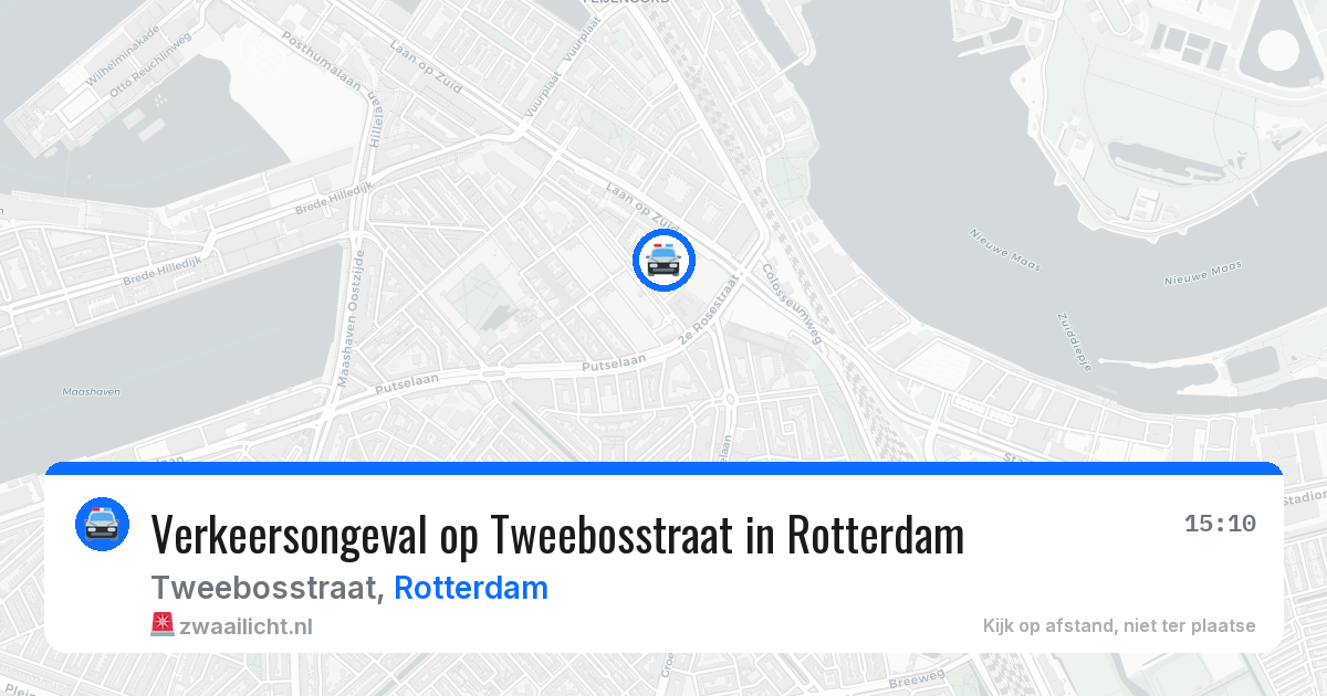 Verkeersongeval op Tweebosstraat in Rotterdam — 2 jun 2026