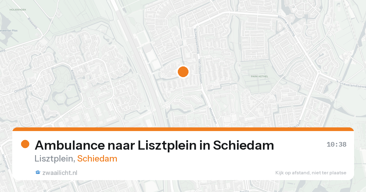 Ambulance naar Lisztplein in Schiedam — 7 feb 2026
