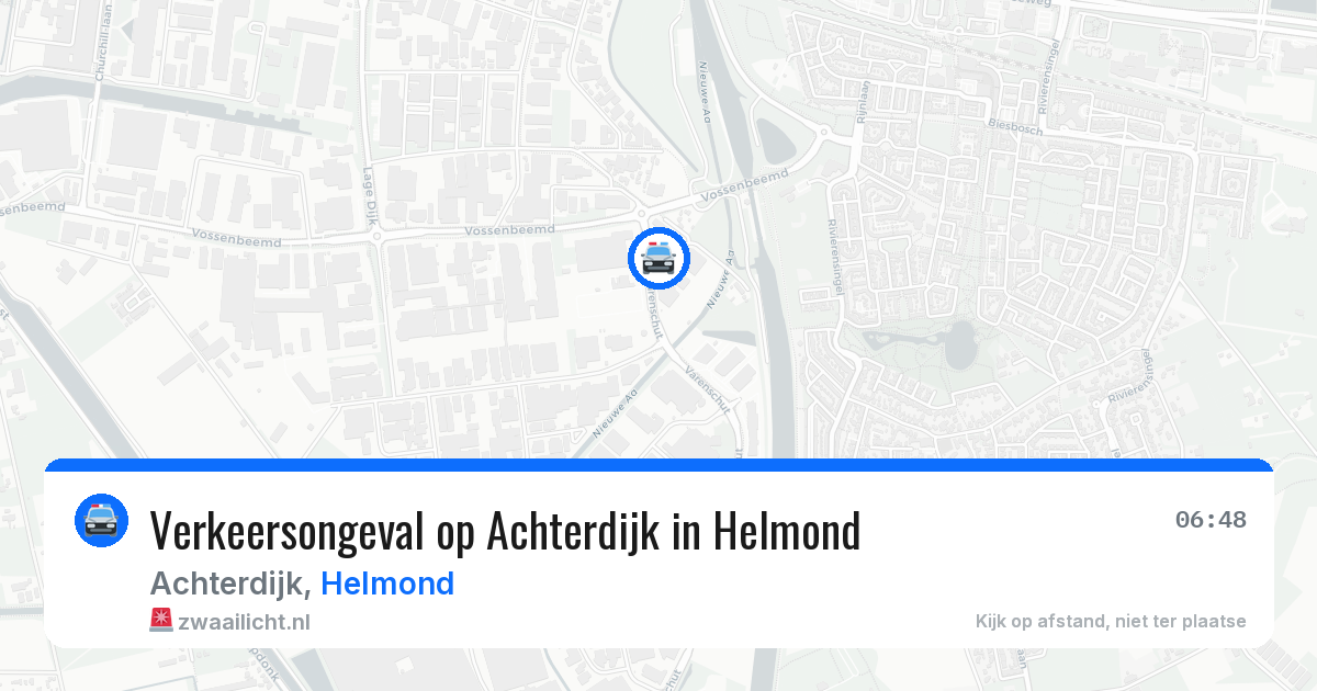Verkeersongeval op Achterdijk in Helmond — 26 mei 2026
