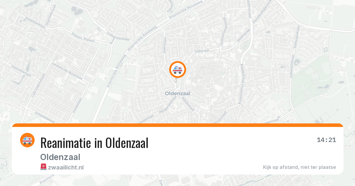 Reanimatie in Oldenzaal — 6 apr 2026