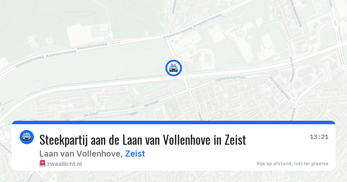 Steekpartij aan de Laan van Vollenhove in Zeist — 3 mei 2026