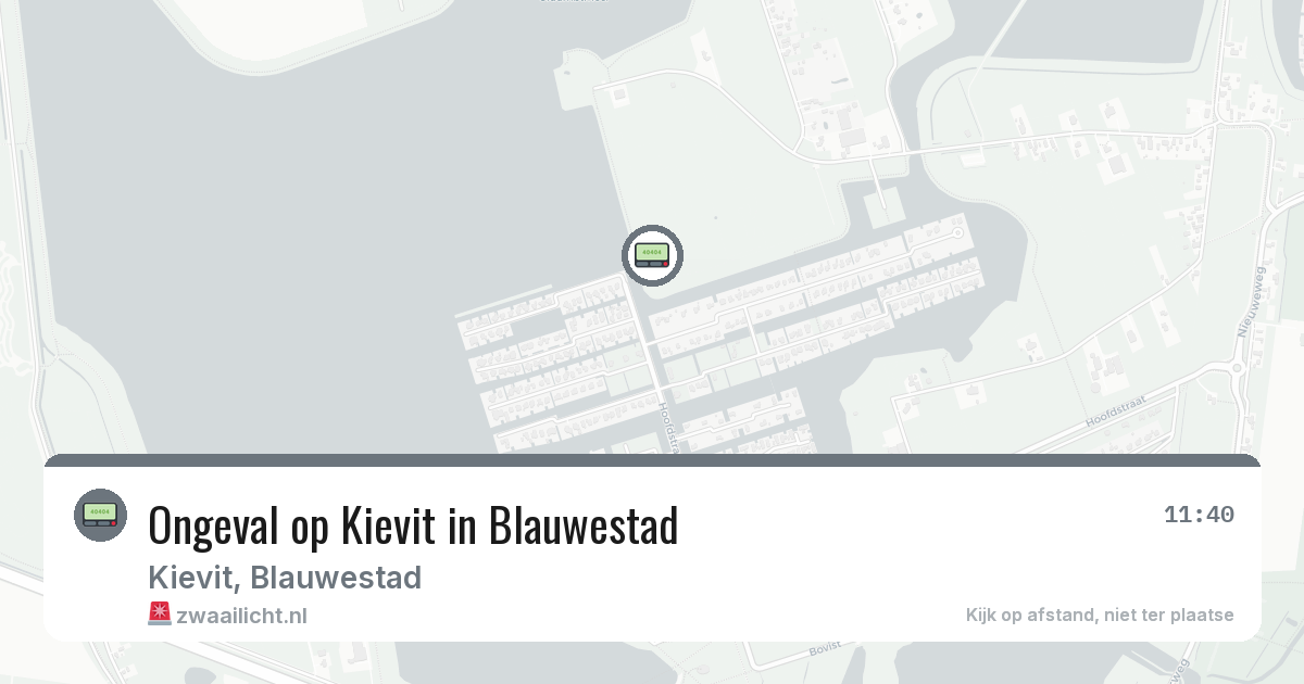 Ongeval op Kievit in Blauwestad — 2 feb 2026