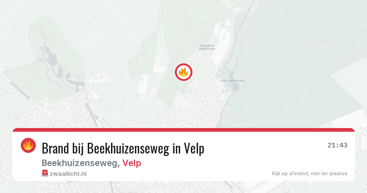 Brand bij Beekhuizenseweg in Velp — 26 jun 2026