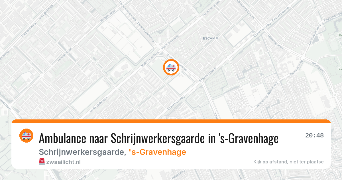 Ambulance naar Schrijnwerkersgaarde in 's-Gravenhage — 7 apr 2026