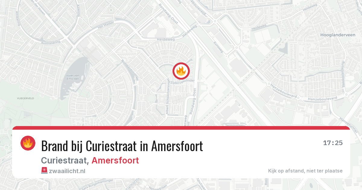 Brand bij Curiestraat in Amersfoort — 9 jun 2026