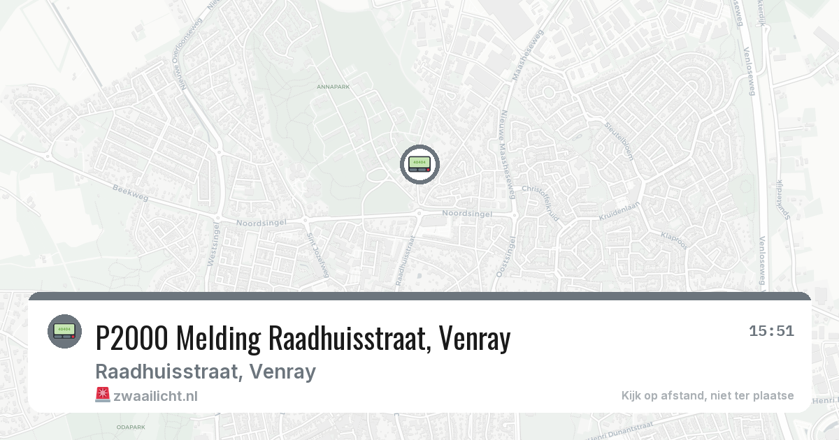 P2000 Melding Raadhuisstraat, Venray — 31 jul 2026
