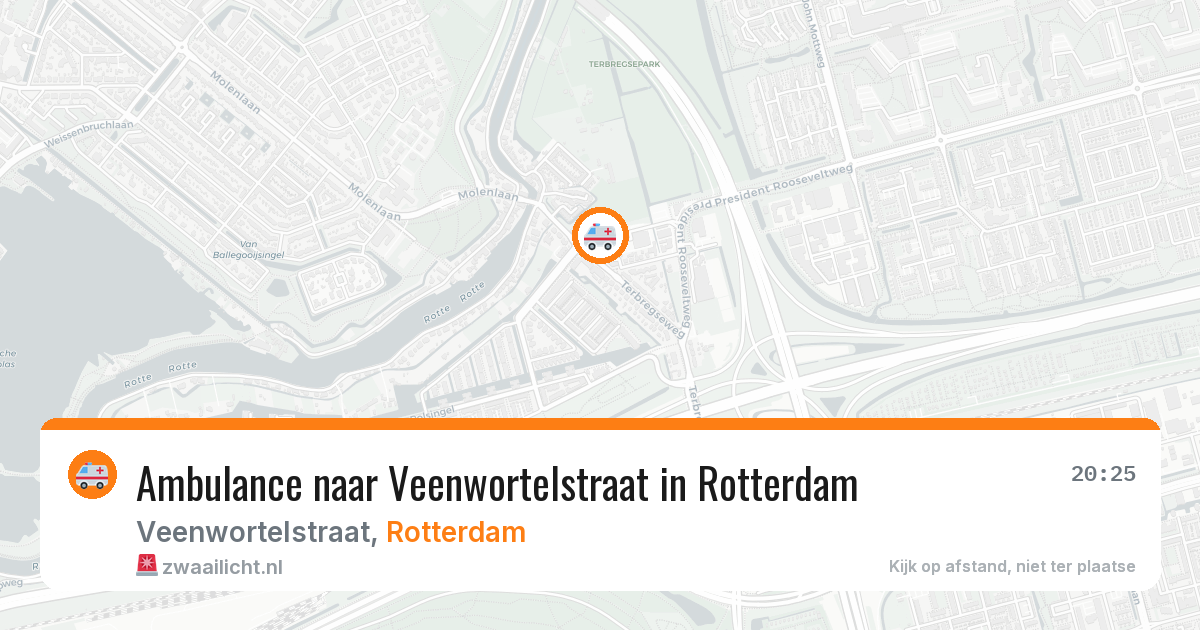 Ambulance naar Veenwortelstraat in Rotterdam — 11 jul 2026