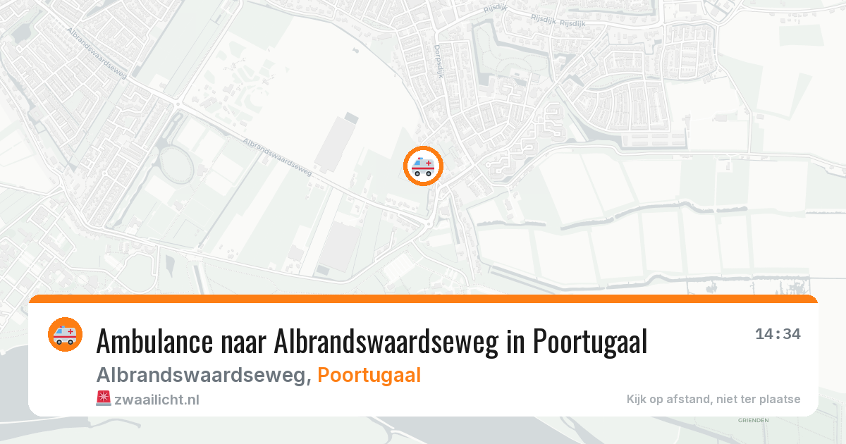 Ambulance naar Albrandswaardseweg in Poortugaal — 29 mei 2026