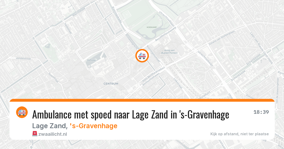 Ambulance met spoed naar Lage Zand in 's-Gravenhage — 28 jun 2026