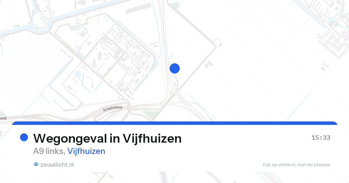 Wegongeval in Vijfhuizen — 26 aug 2026