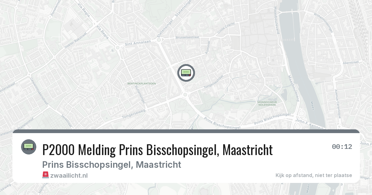P2000 Melding Prins Bisschopsingel, Maastricht — 26 jun 2026