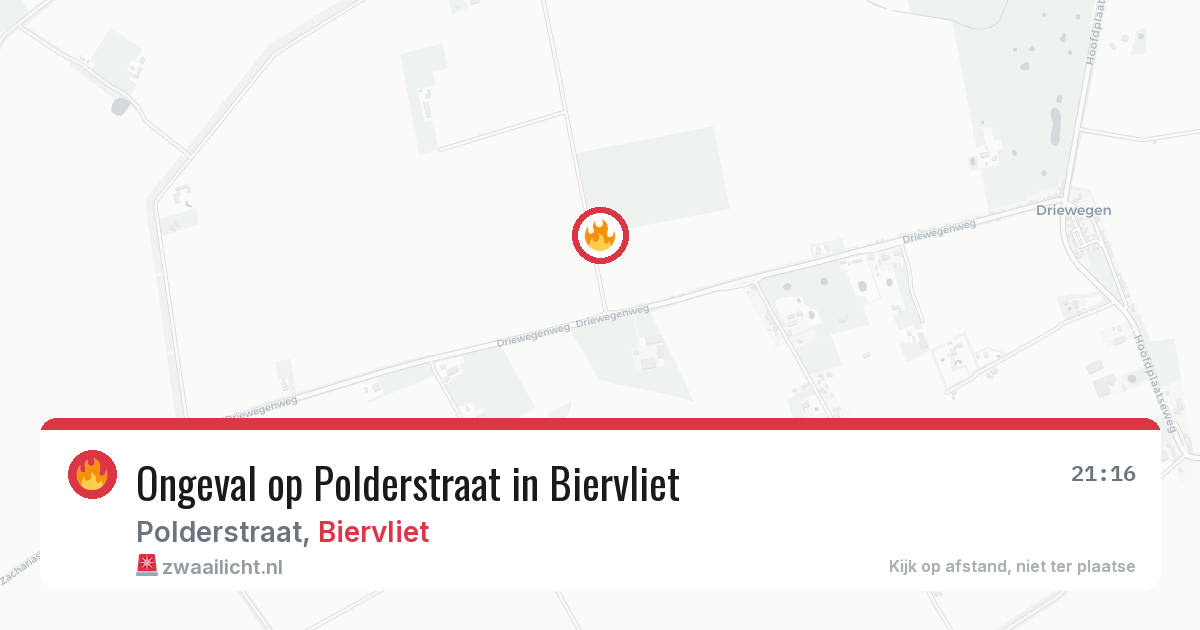 Ongeval op Polderstraat in Biervliet — 15 jun 2026