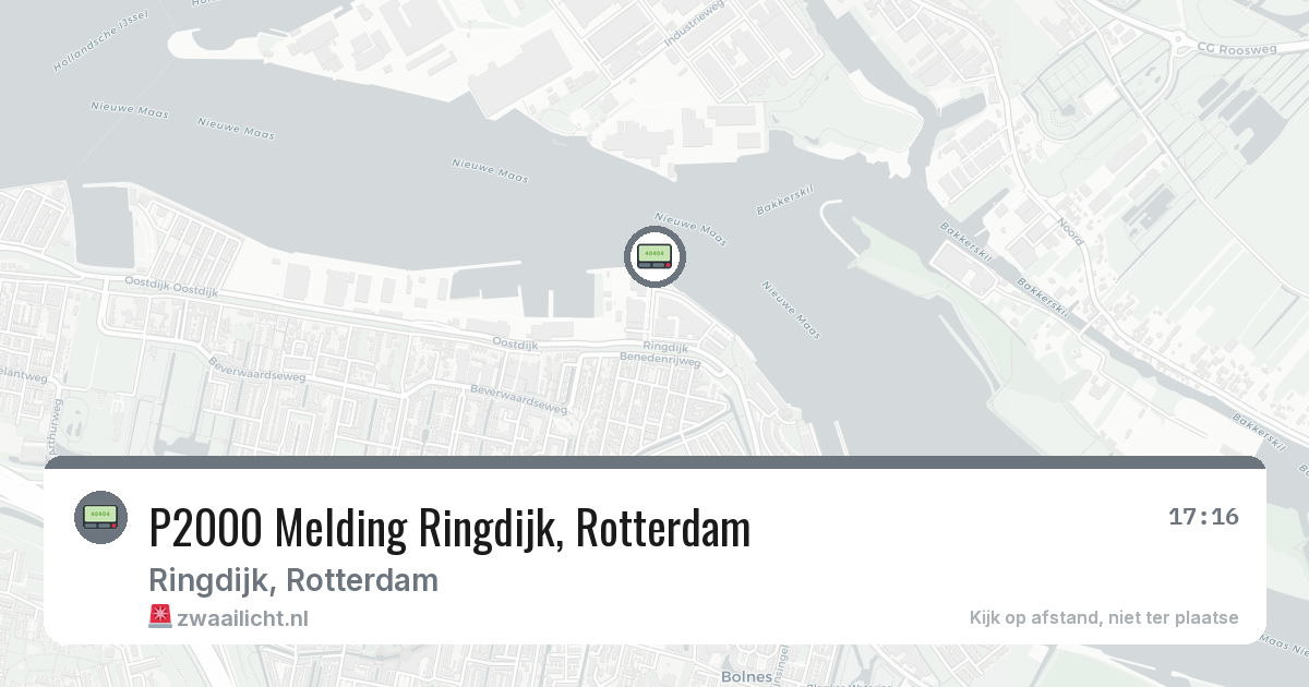 P2000 Melding Ringdijk, Rotterdam — 10 mrt 2026