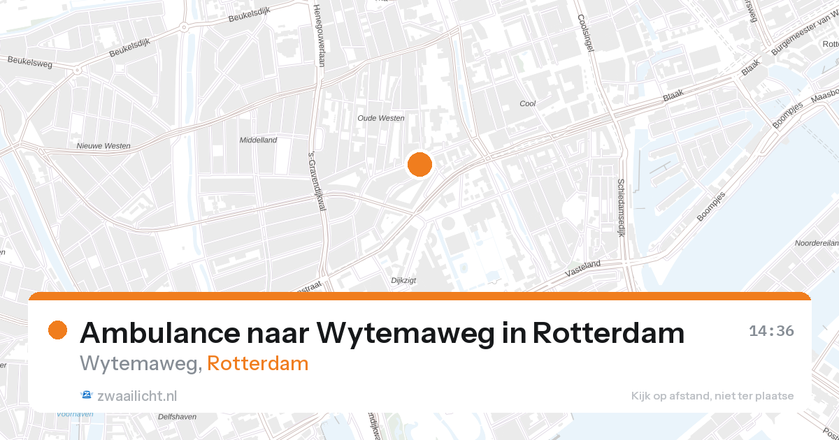 Ambulance naar Wytemaweg in Rotterdam — 11 jun 2026
