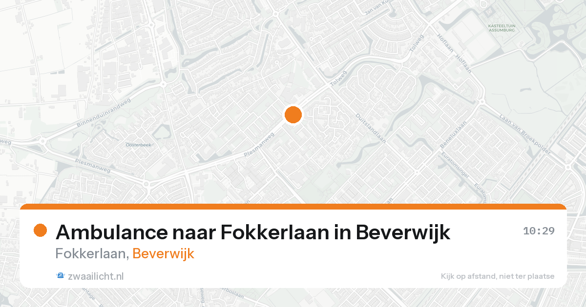 Ambulance naar Fokkerlaan in Beverwijk — 31 jan 2026