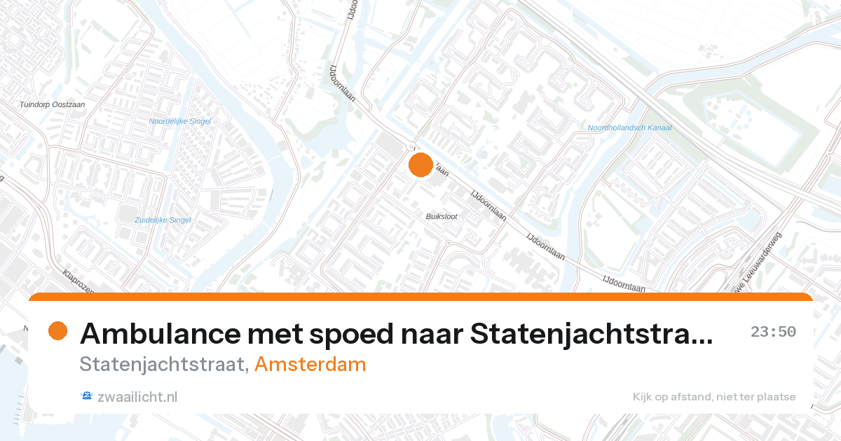 Ambulance met spoed naar Statenjachtstraat in Amsterdam — 31 jan 2026