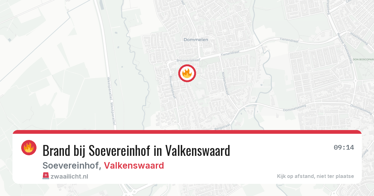 Brand bij Soevereinhof in Valkenswaard — 7 mei 2026