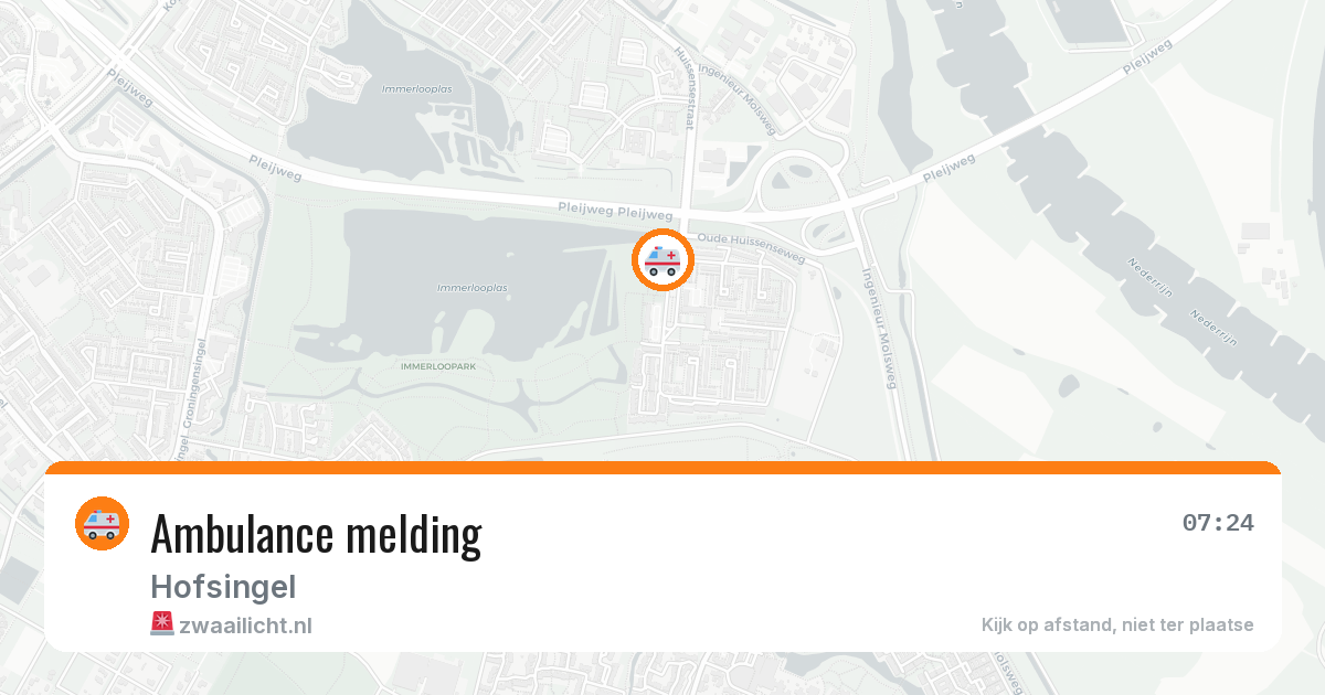 Ambulance melding — 29 jan 2026