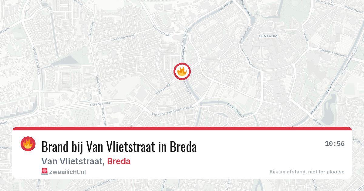 Brand bij Van Vlietstraat in Breda — 12 apr 2026