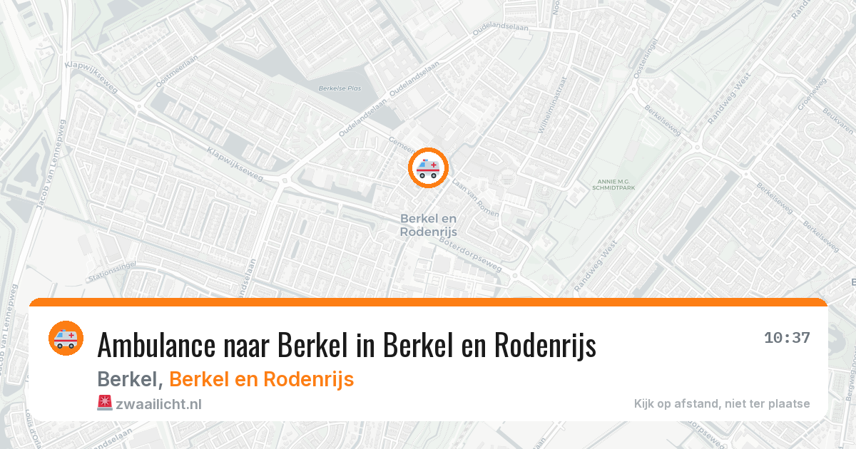 Ambulance naar Berkel in Berkel en Rodenrijs — 13 apr 2026