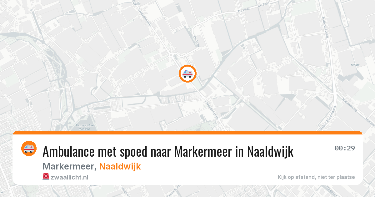 Ambulance met spoed naar Markermeer in Naaldwijk — 30 mrt 2026