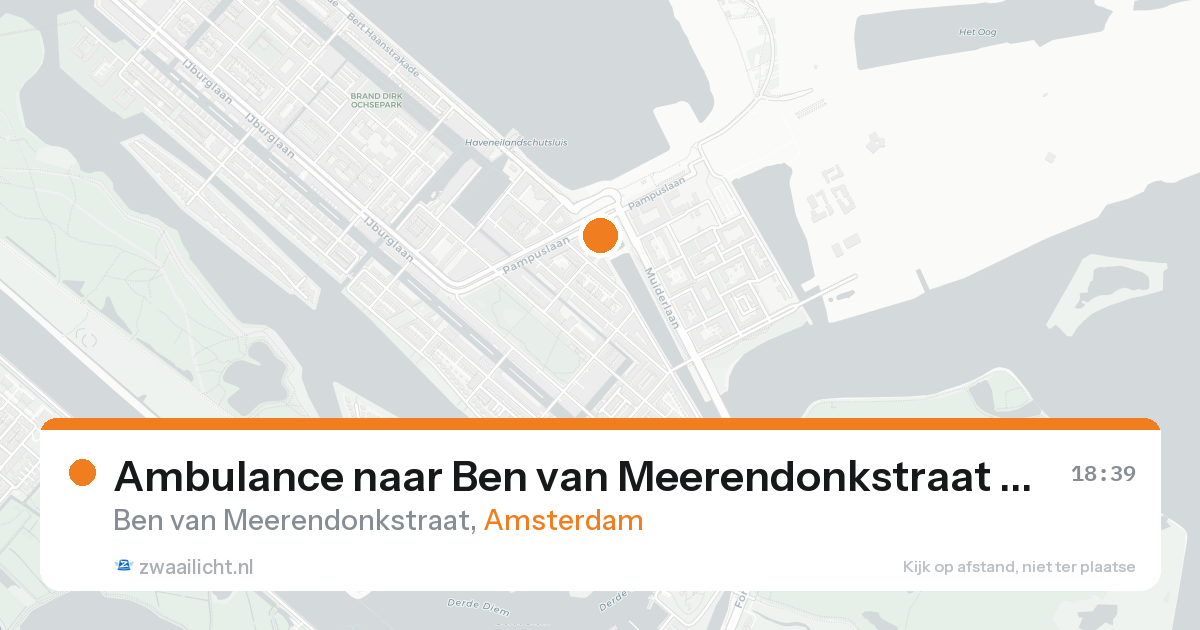 Ambulance naar Ben van Meerendonkstraat in Amsterdam — 30 mei 2026