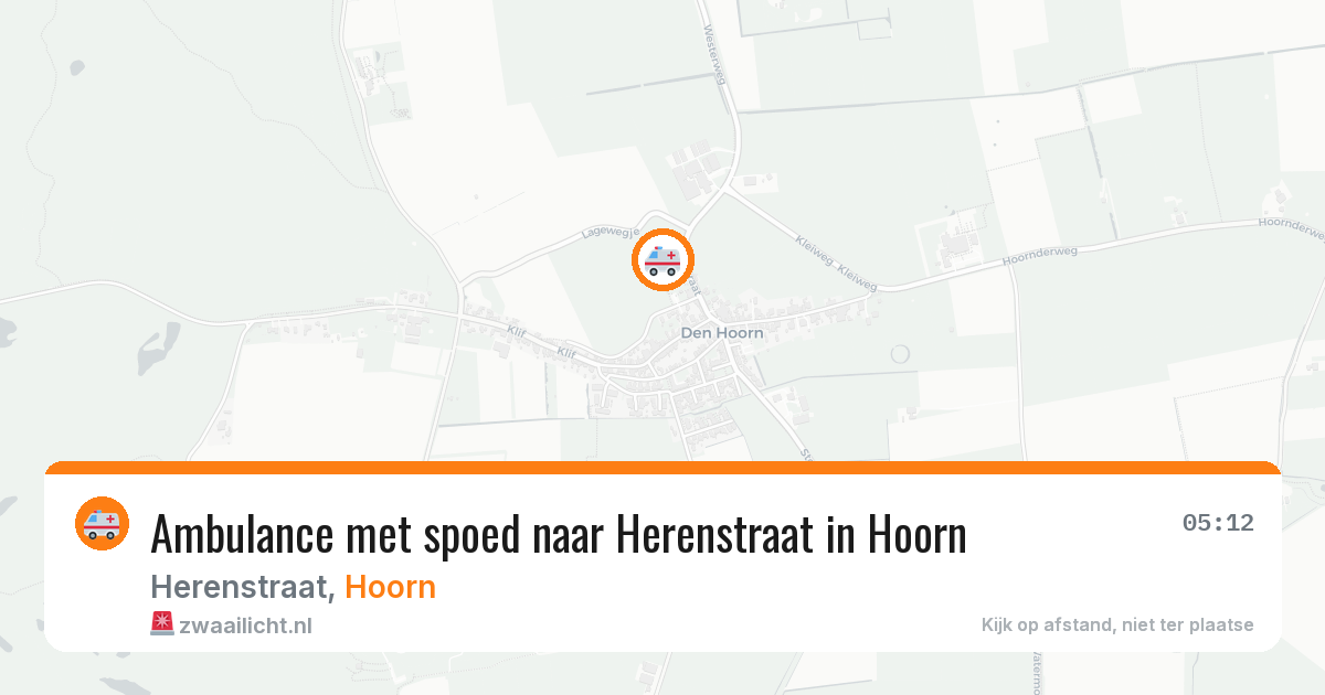Ambulance met spoed naar Herenstraat in Hoorn — 25 jan 2026