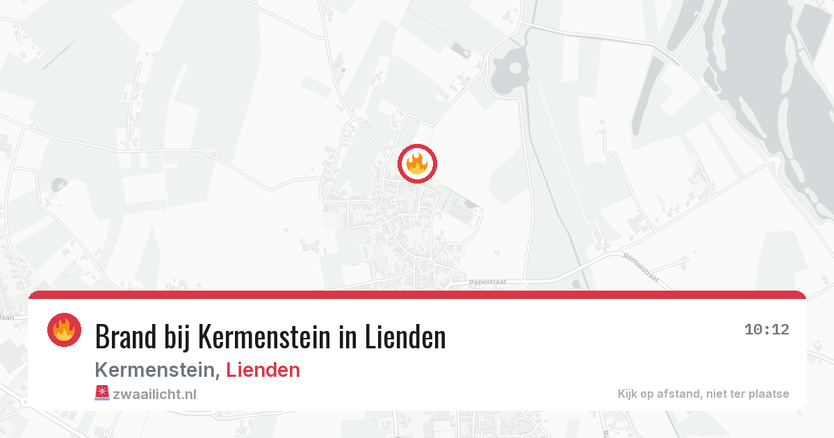 Brand bij Kermenstein in Lienden — 28 jul 2026