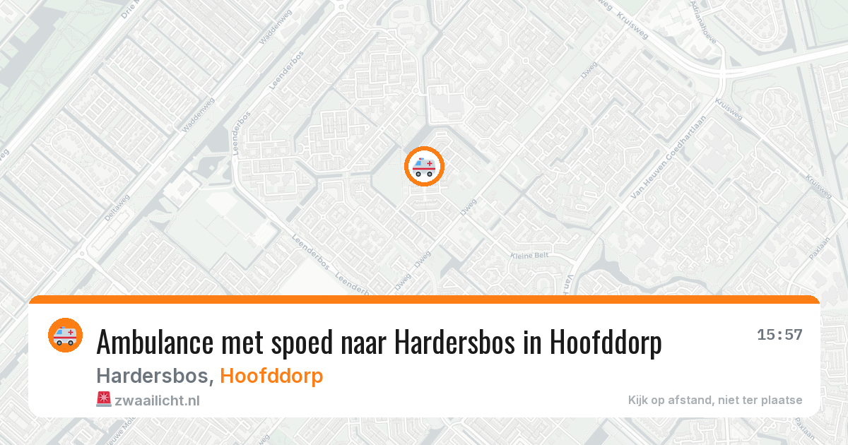 Ambulance met spoed naar Hardersbos in Hoofddorp — 28 jul 2026