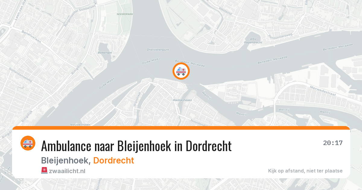 Ambulance naar Bleijenhoek in Dordrecht — 10 aug 2026