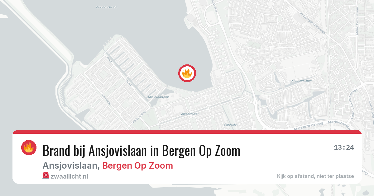 Brand bij Ansjovislaan in Bergen Op Zoom — 11 apr 2026