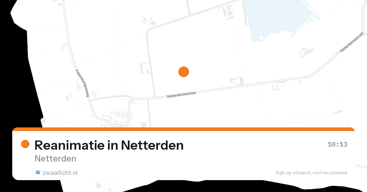 Reanimatie in Netterden — 24 aug 2026