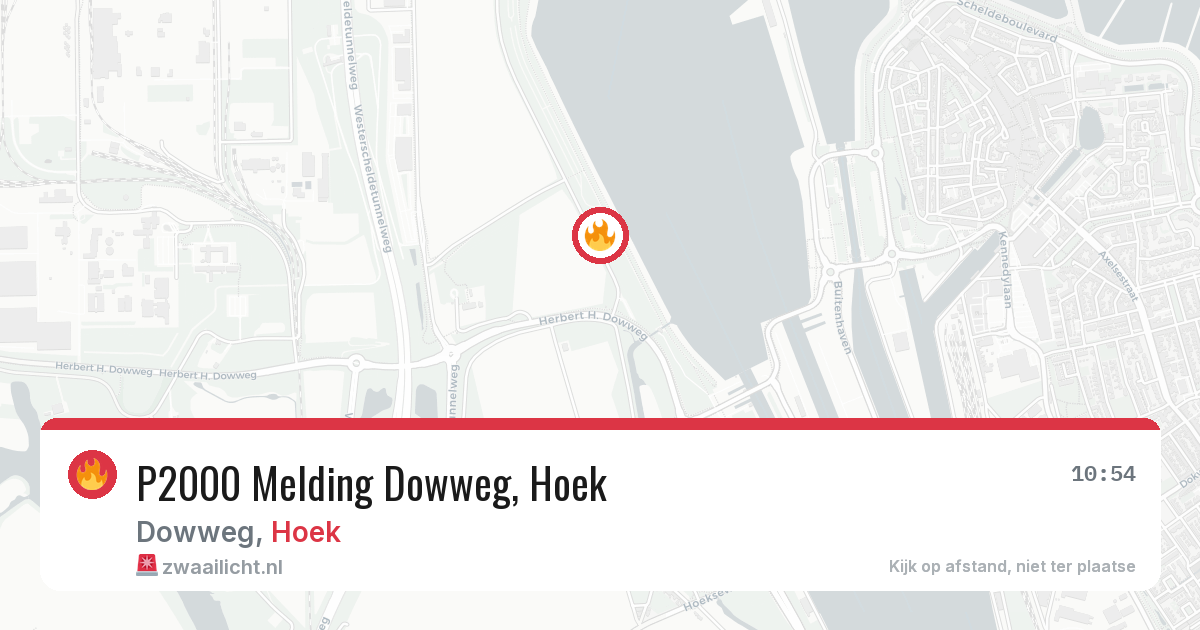 P2000 Melding Dowweg, Hoek — 17 mrt 2026