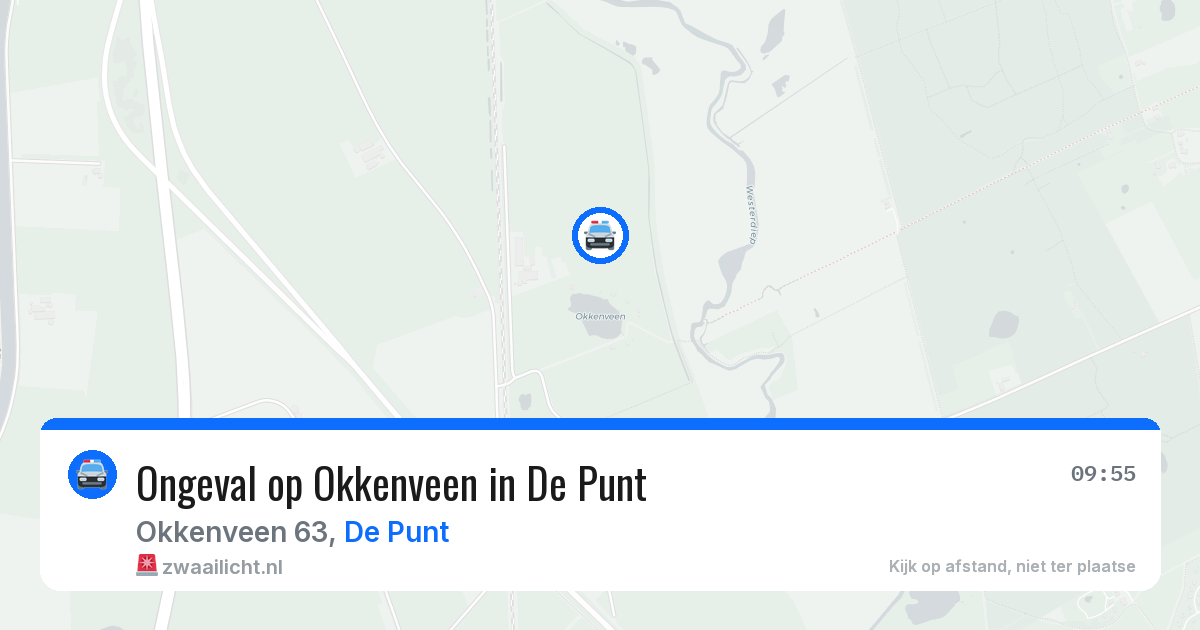 Ongeval op Okkenveen in De Punt — 30 jul 2026
