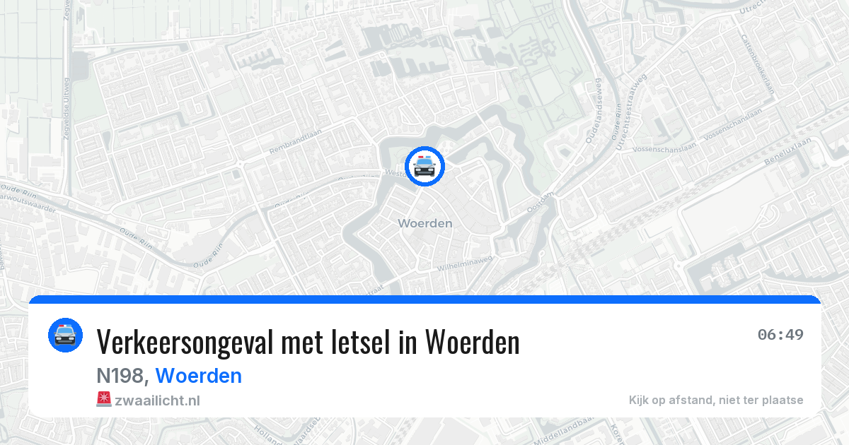 Verkeersongeval met letsel in Woerden — 7 apr 2026