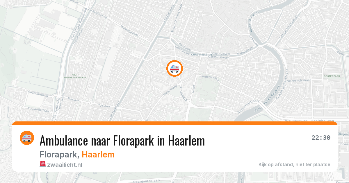 Ambulance naar Florapark in Haarlem — 11 mei 2026
