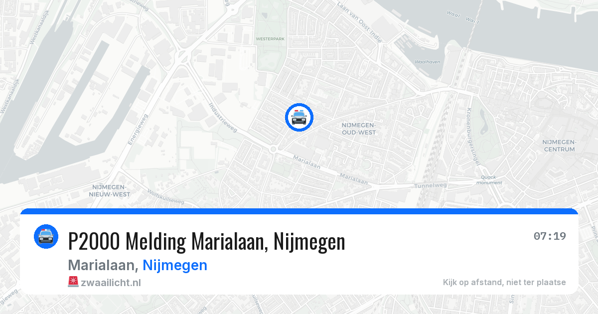 P2000 Melding Marialaan, Nijmegen — 22 jun 2026