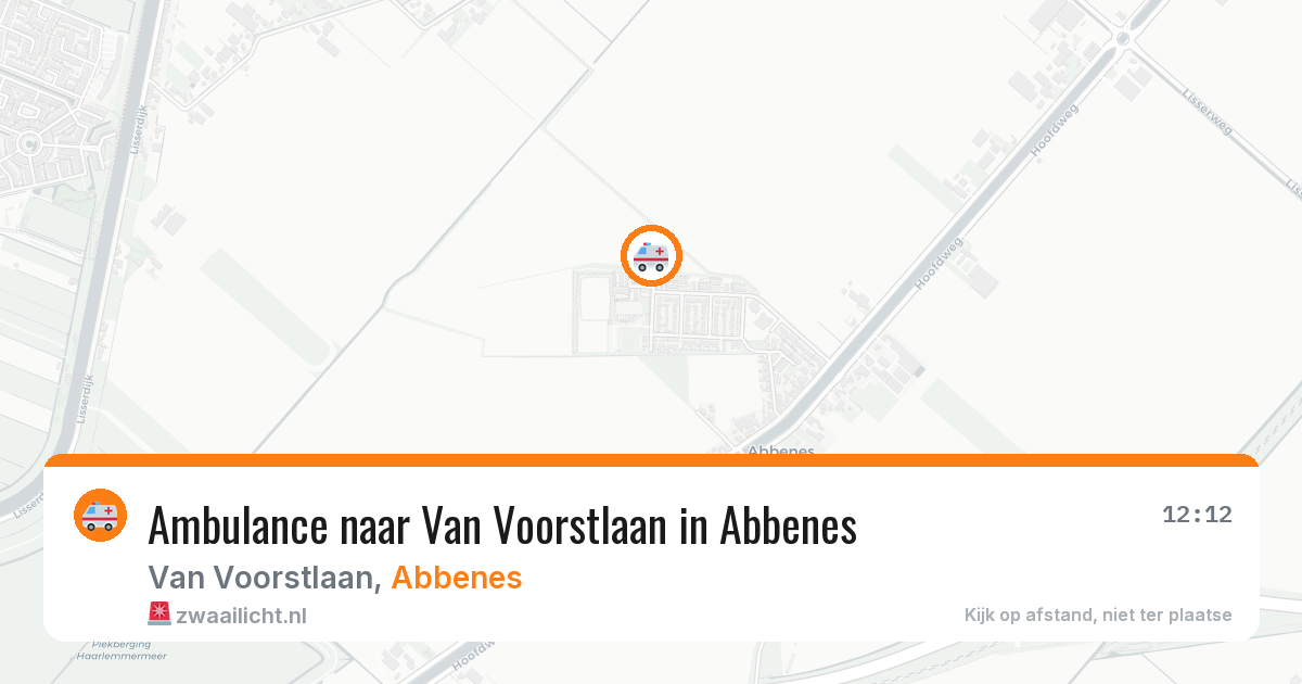 Ambulance naar Van Voorstlaan in Abbenes — 18 jul 2026