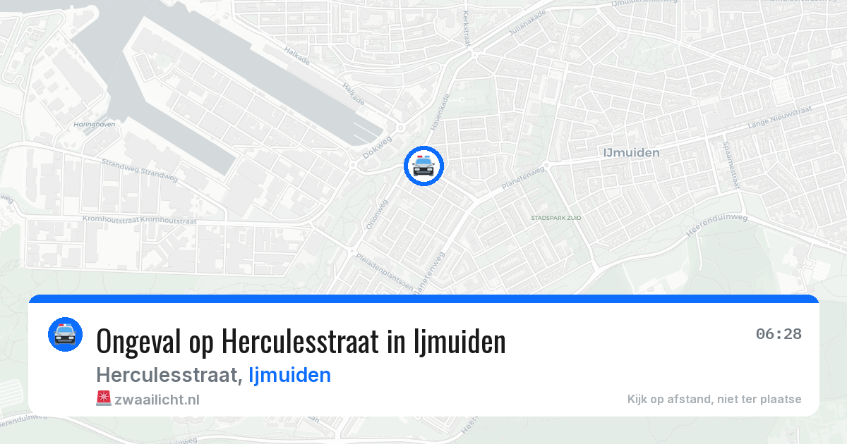 Ongeval op Herculesstraat in Ijmuiden — 5 jun 2026