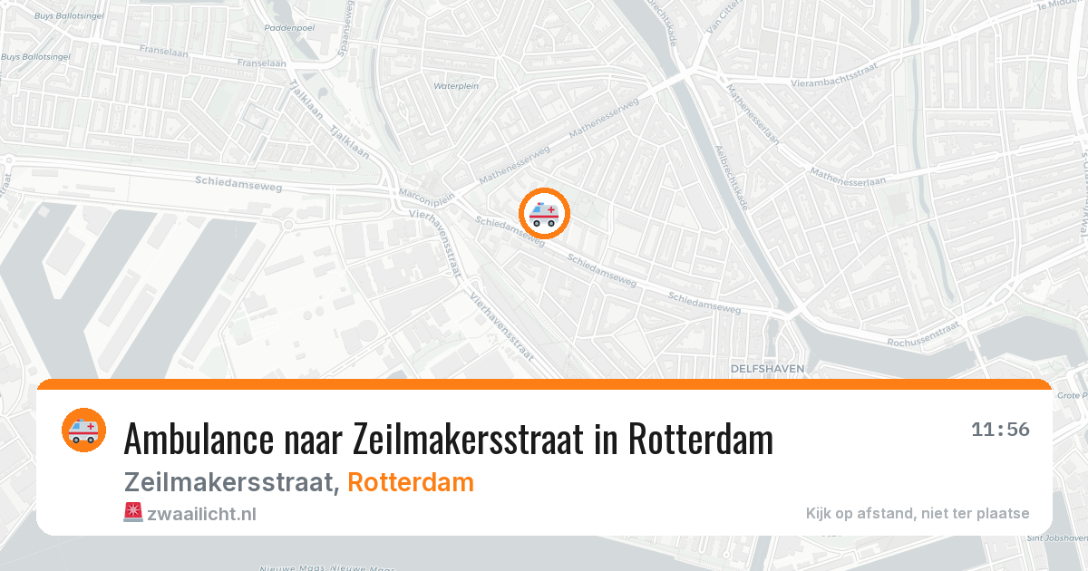 Ambulance naar Zeilmakersstraat in Rotterdam — 6 jun 2026