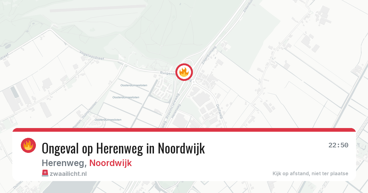 Ongeval op Herenweg in Noordwijk — 11 mei 2026