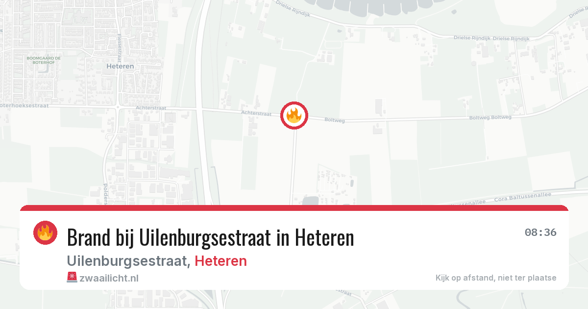 Brand bij Uilenburgsestraat in Heteren — 27 mrt 2026