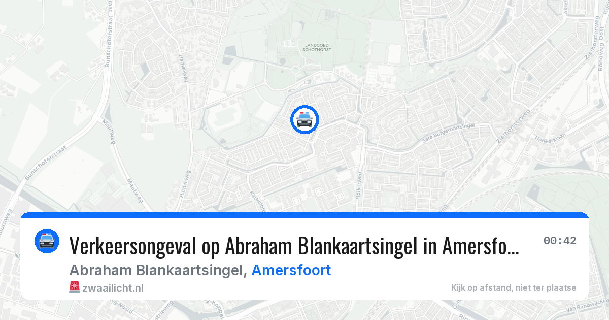 Verkeersongeval op Abraham Blankaartsingel in Amersfoort — 1 aug 2026