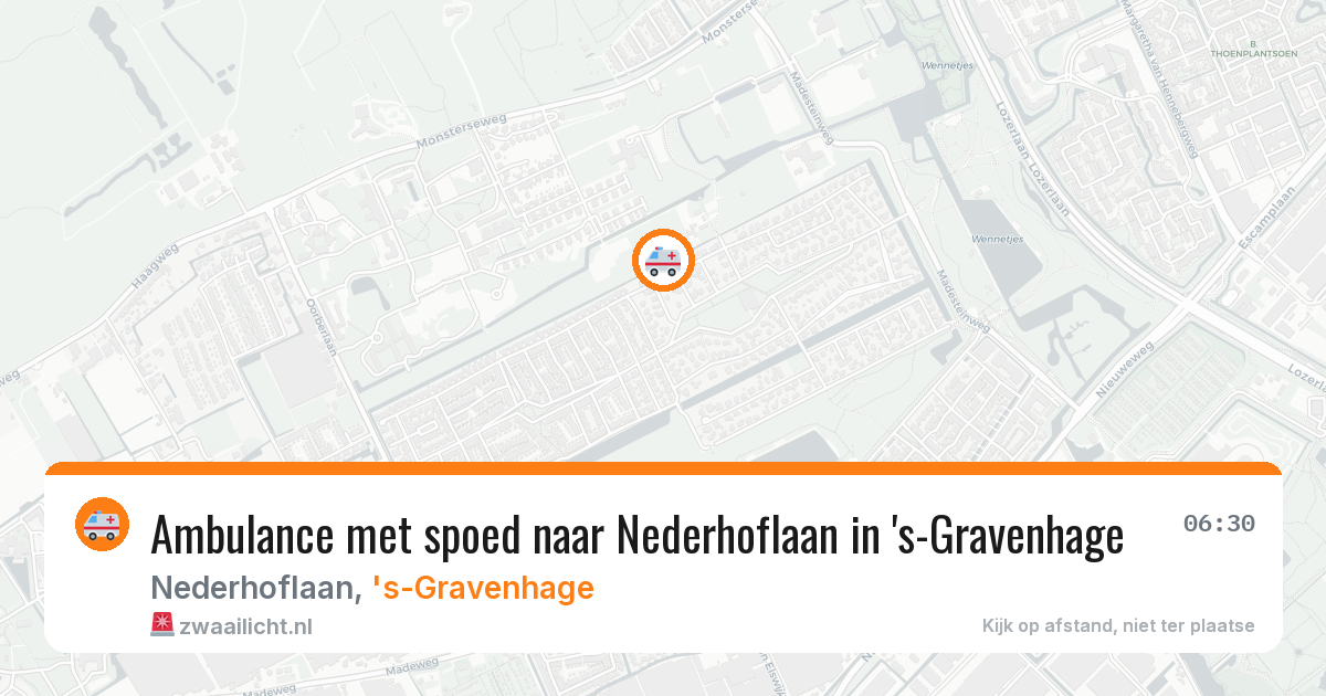 Ambulance met spoed naar Nederhoflaan in 's-Gravenhage — 7 apr 2026