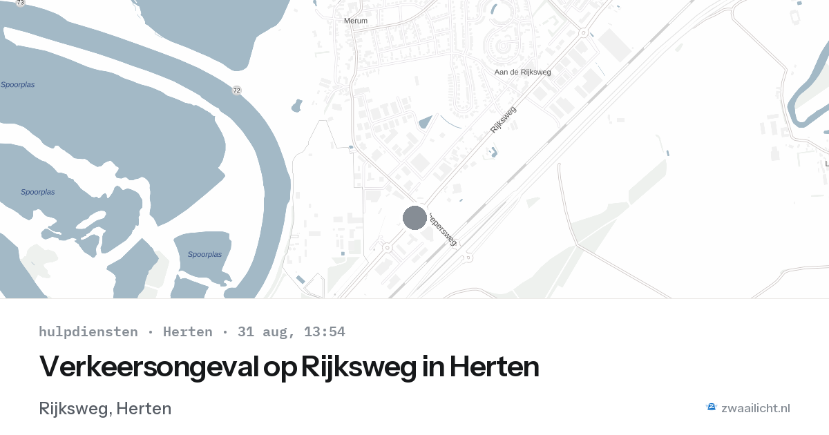 Verkeersongeval op Rijksweg in Herten — 31 aug 2026