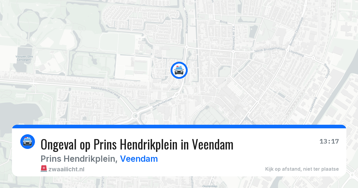 Ongeval op Prins Hendrikplein in Veendam — 25 jun 2026