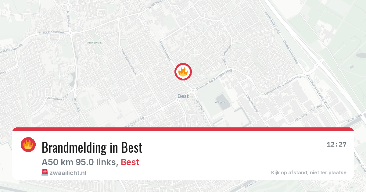 Brandmelding in Best — 3 aug 2026